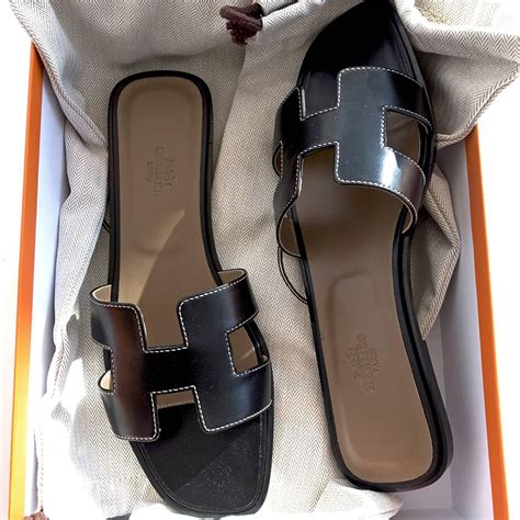 hermes white slide|hermes h sandals black oren.